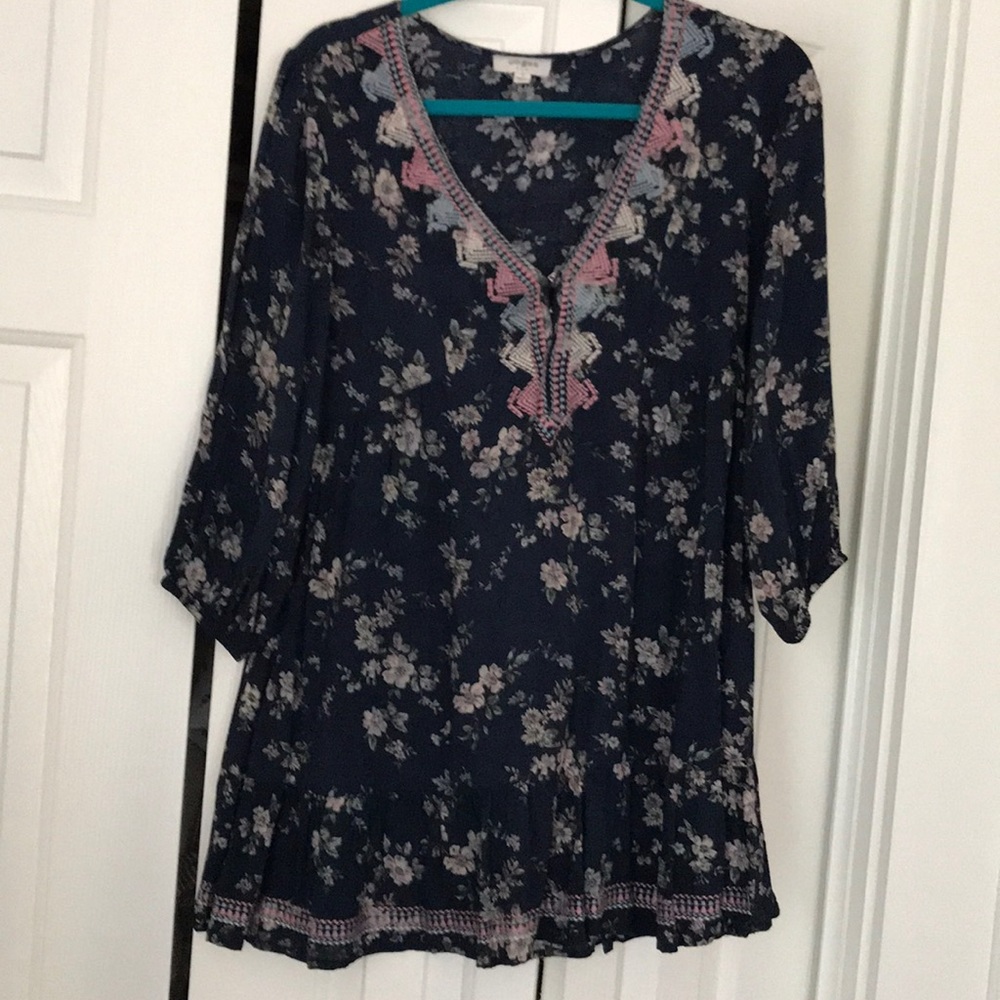 Floral long sleeve spring dress